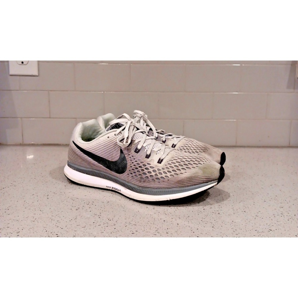 Nike Air Zoom Pegasus 34 Mens Pure Platinum Running Shoes sz 11